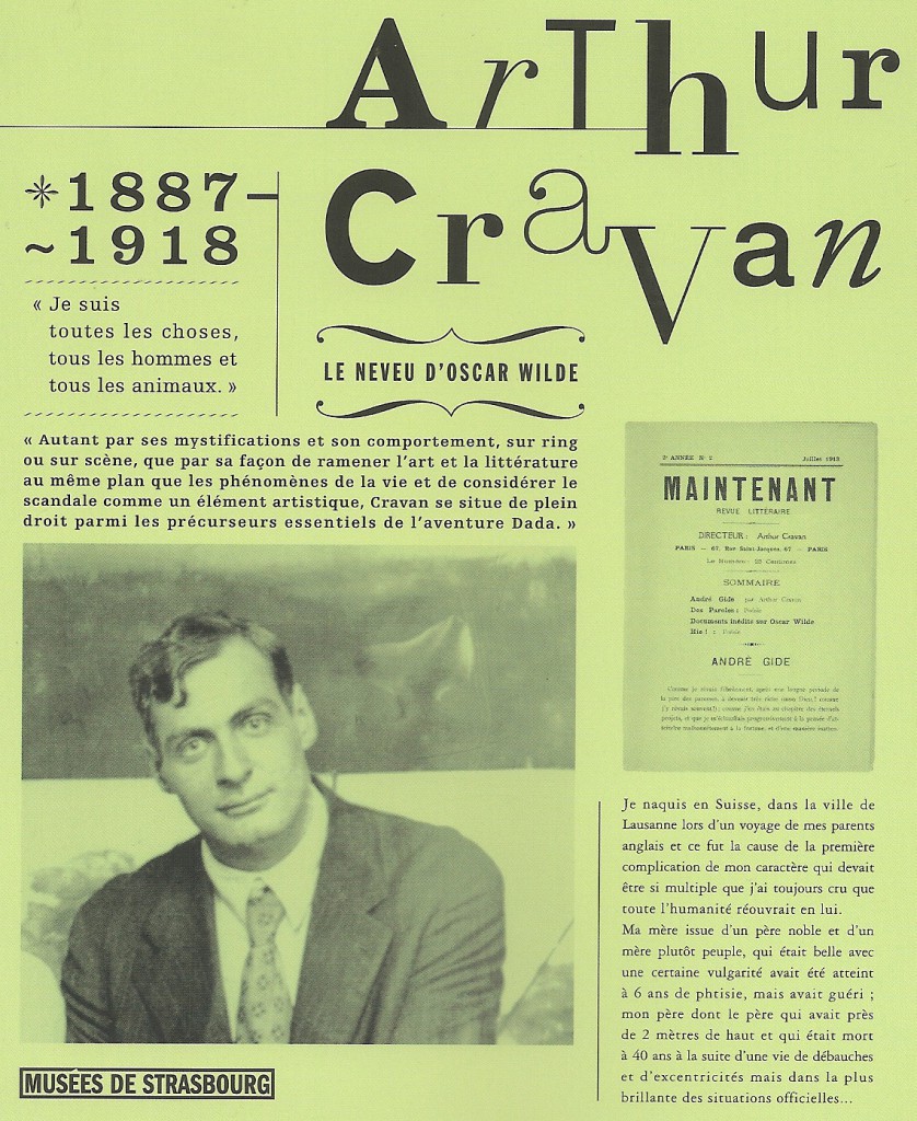Couverture du catalogue Arthur Cravan
