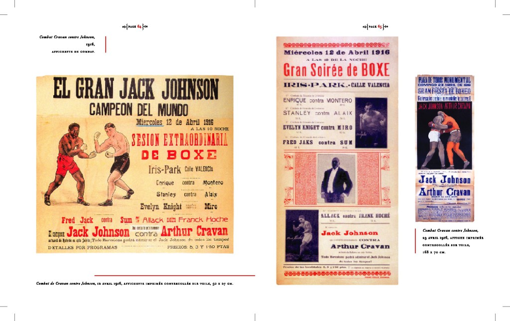 Affiches Boxe Johnson contre Cravan